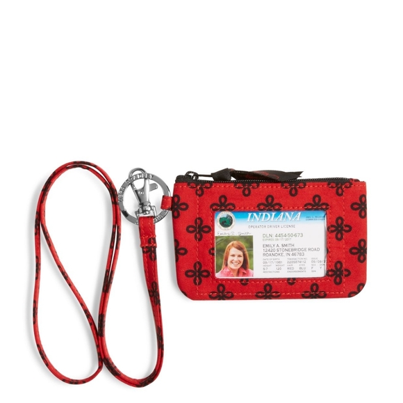 Vera bradley University of Georgia zip ID lanyard - Picture 2 of 4